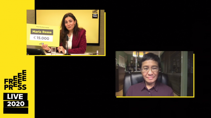 Maria Ressa at Free Press Live 2020 Maria Ressa at Free Press Live 2020